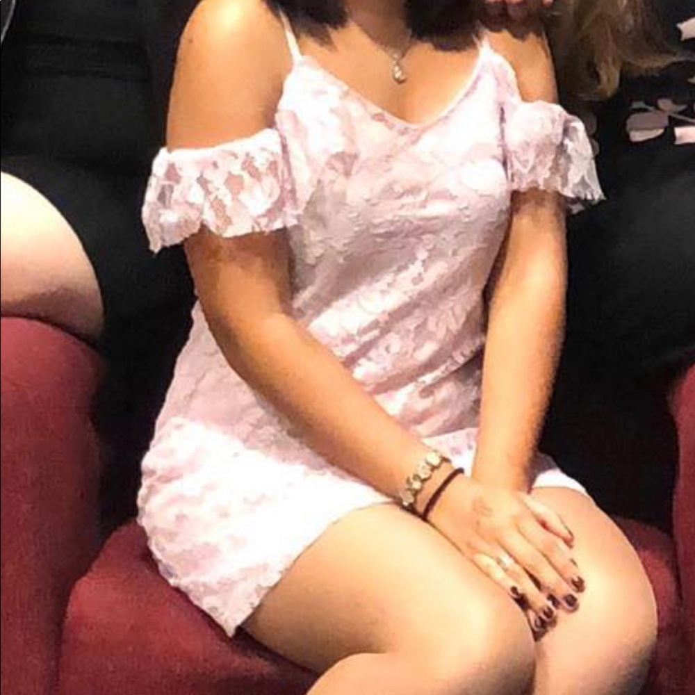 Francesca’s Lace Pink Dress